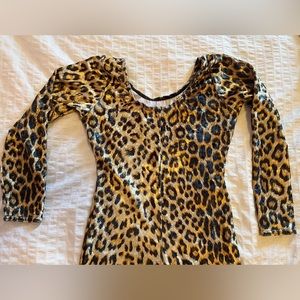 Soft Leopard Full Body Bodysuit S/M/L Very Stretchy